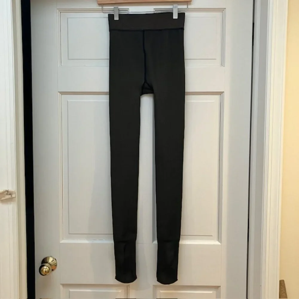 Dark Brown Thermal Fleece lined tights size S